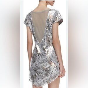 ✨ Free People Shattered Glass Sequin Cocktail Dress – NWT, Size L ✨